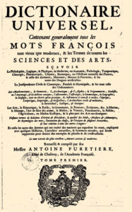 1690 Amsterdam - Dictionnaire Universel Antoine Furetiere